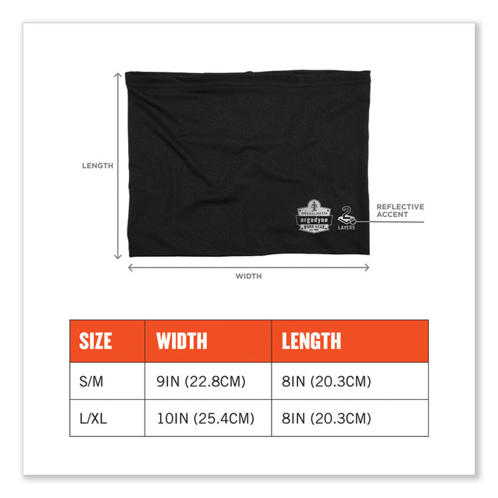 Chill-Its 6489 2-Layer Cooling Performance Knit Multi-Band, Polyester/Spandex, 2X-Large/3X-Large, Black