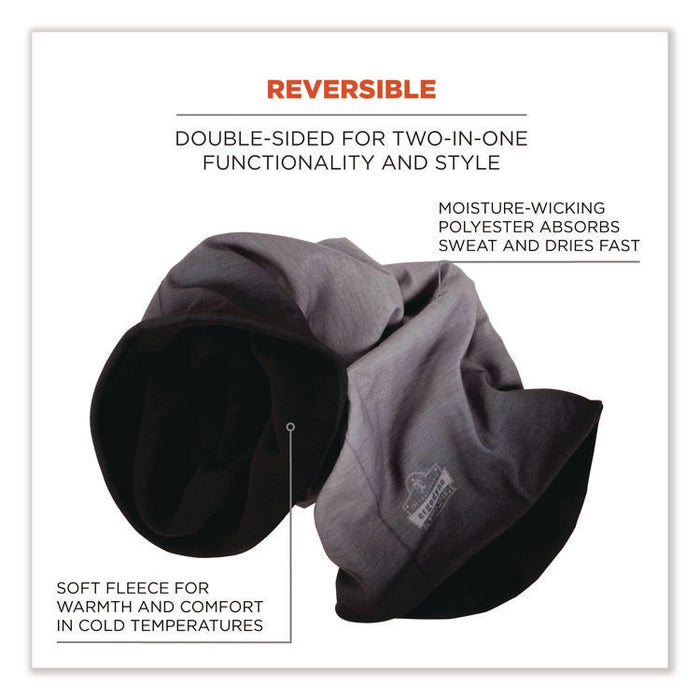 N-Ferno 6491 Reversible Thermal Fleece + Poly Multi-Band, One Size Fits Most, Light Gray Fade
