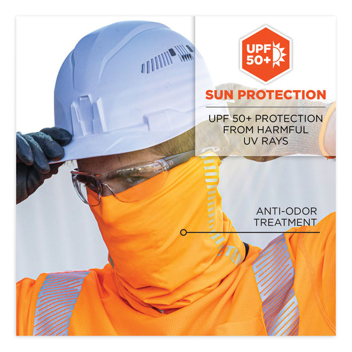 Chill-Its 6487R Reflective Cooling Multi-Band, Polyester/Spandex, One Size Fits Most, Hi-Vis Orange