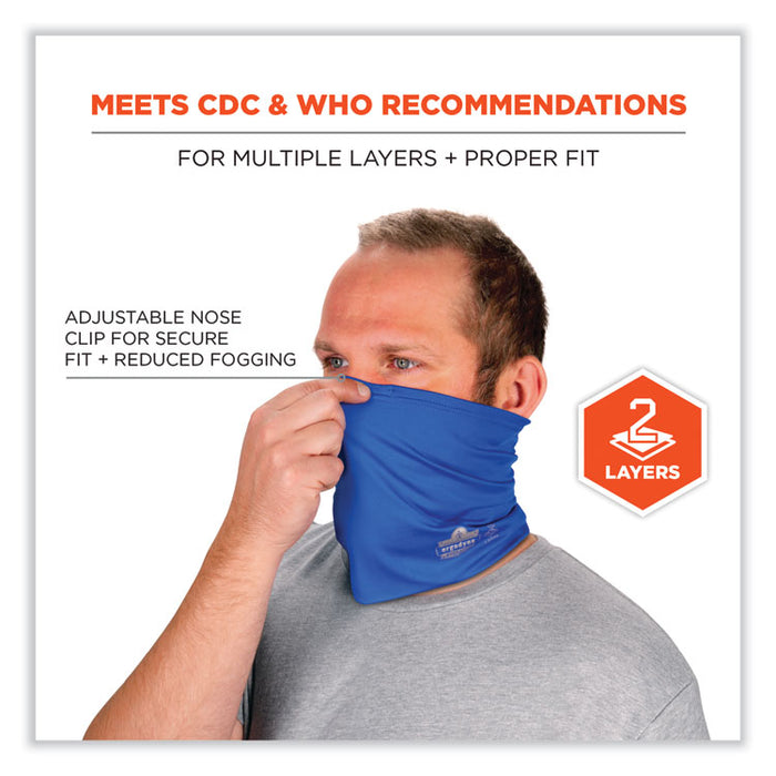 Chill-Its 6489 2-Layer Cooling Performance Knit Multi-Band, Polyester/Spandex, Large/X-Large, Blue
