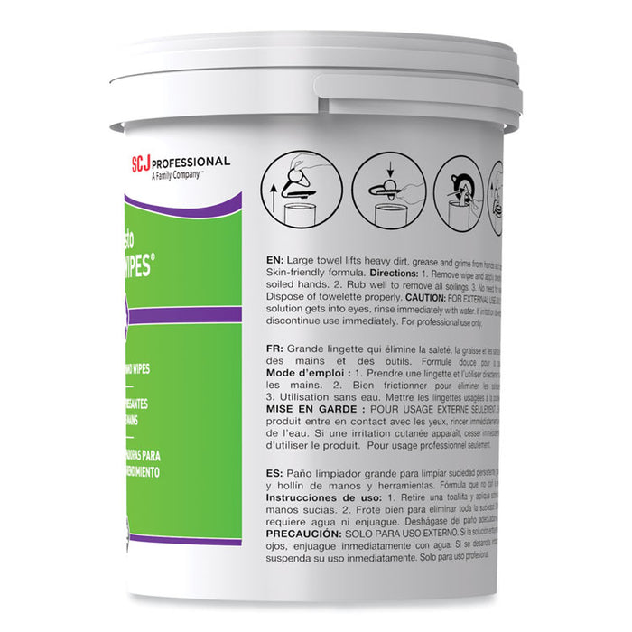 Kresto KWIK-WIPES, Cloth, 1-Ply, 7.9 x 5.7, Citrus, White, 70/Pack, 6 Packs/Carton