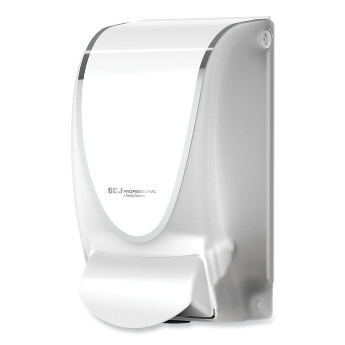 Transparent Manual Dispenser, 1 L, 4.92 x 4.6 x 9.25, White, 15/Carton