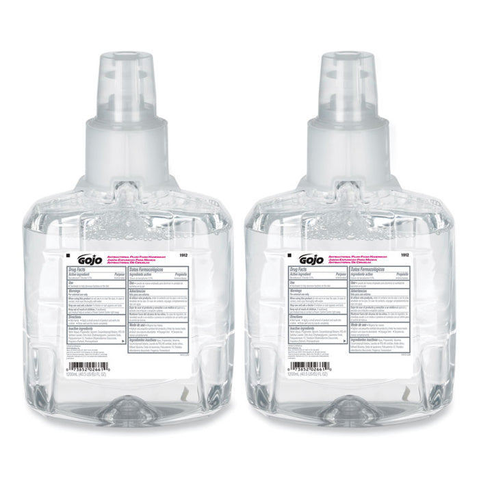 Antibacterial Foam Hand Wash Refill, For LTX-12 Dispenser, Plum Scent, 1,200 mL, 2/Carton