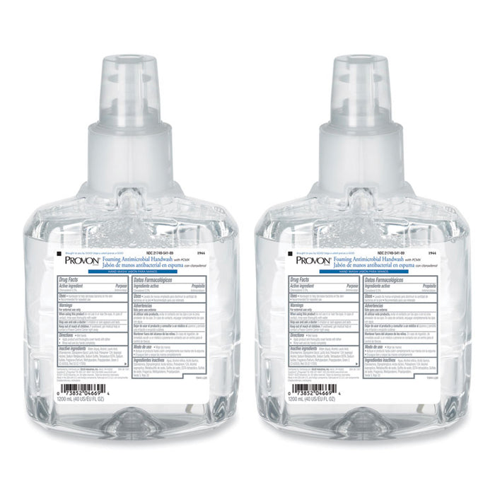 Foaming Antimicrobial Handwash with PCMX Refill, For LTX-12, Floral Scent, 1,200 mL, 2/Carton
