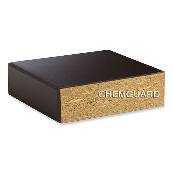 Adjustable-Height Table with ChemGuard High-Pressure Laminate Top, Rectangular, 72w x 24d x 42h, Black