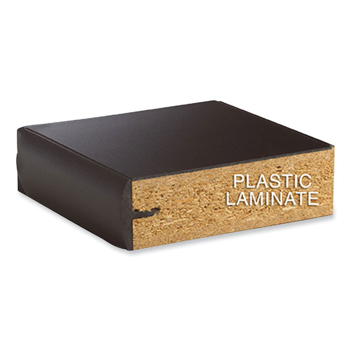 Adjustable-Height Table with Plastic Laminate Top, Rectangular, 54w x 24d x 42h, Black