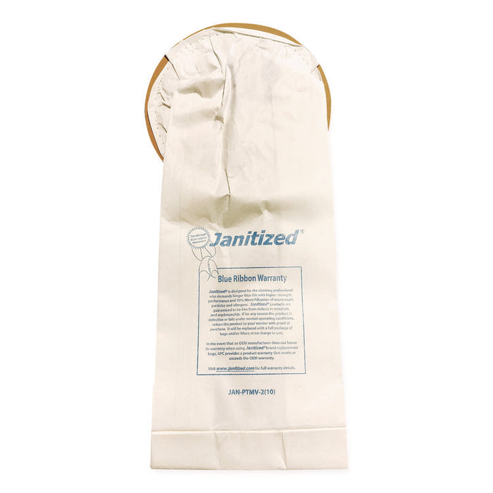 Vacuum Filter Bags Designed to Fit ProTeam 10 qt Super Coach/MegaVac, 100/Carton