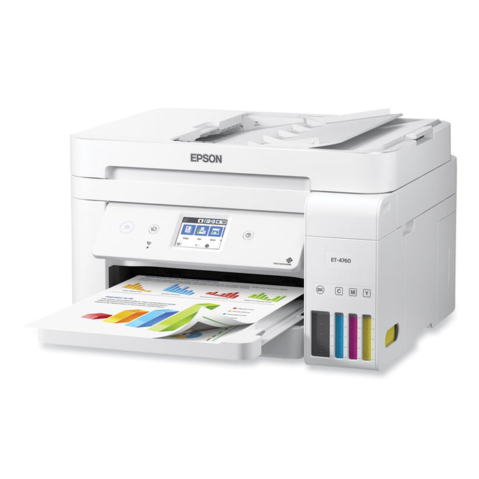 EcoTank ET-4760 All-in-One Supertank Printer, Copy Fax/Print/Scan