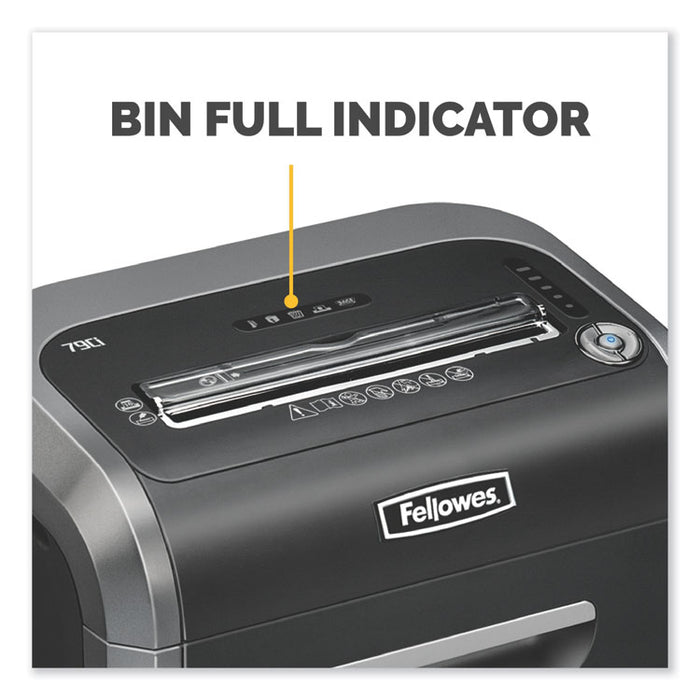 Powershred 79Ci 100% Jam Proof Cross-Cut Shredder, 16 Manual Sheet Capacity