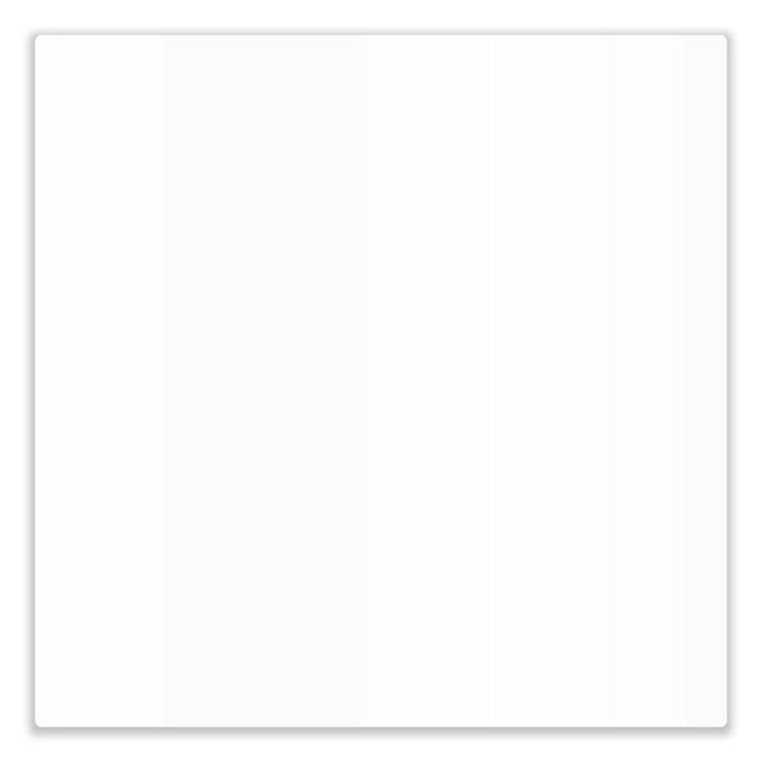 Aria Low-Profile Frameless Magnetic Glassboard, 48" x 36", White Surface