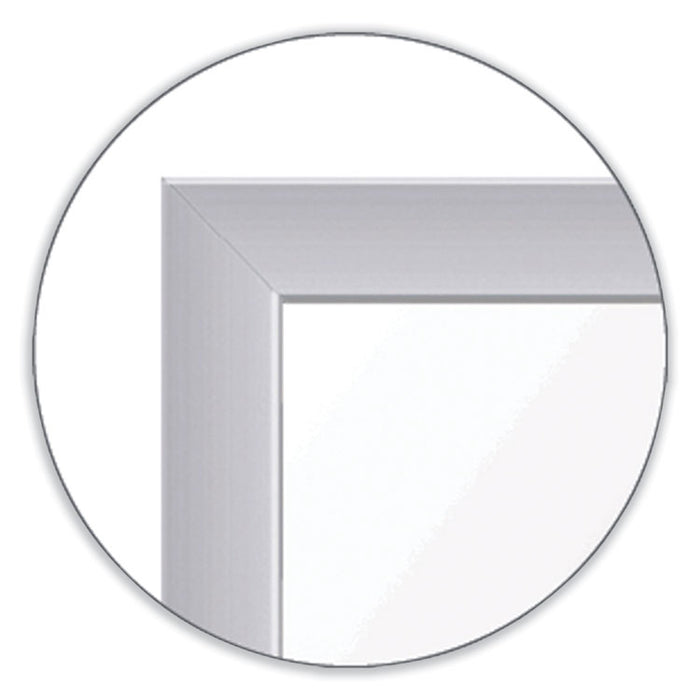 OR Schedule Magnetic Whiteboard, Operating Room Scheduling Chart, 48.5" x 36.5", White/Gray Surface, Satin Aluminum Frame