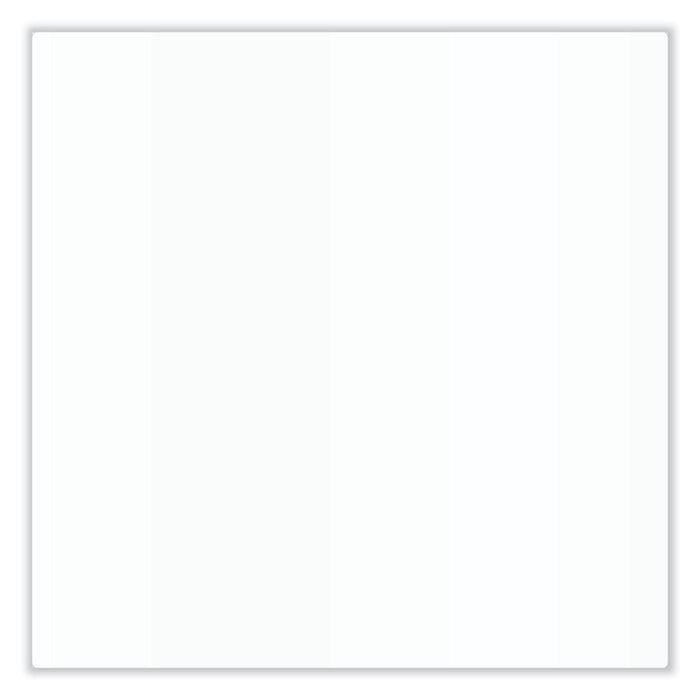 Aria Low-Profile Frameless Magnetic Glassboard, 120" x 48", White Surface