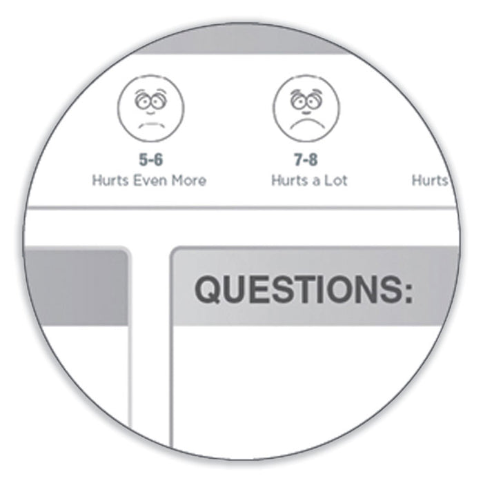 Patient Room Magnetic Whiteboard, Hospital Patient Chart, 24" x 36", White/Gray Surface, Satin Aluminum Frame