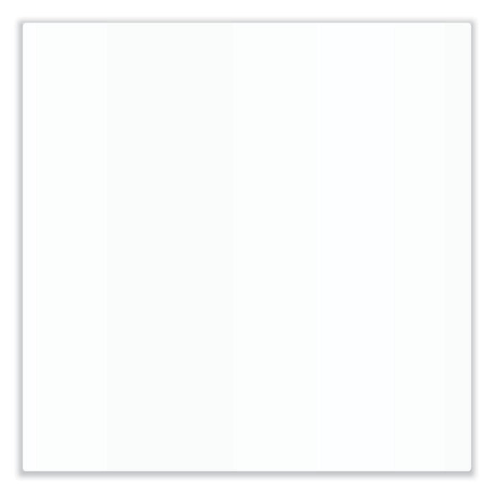 Aria Low-Profile Frameless Magnetic Glassboard, 36" x 24", White Surface