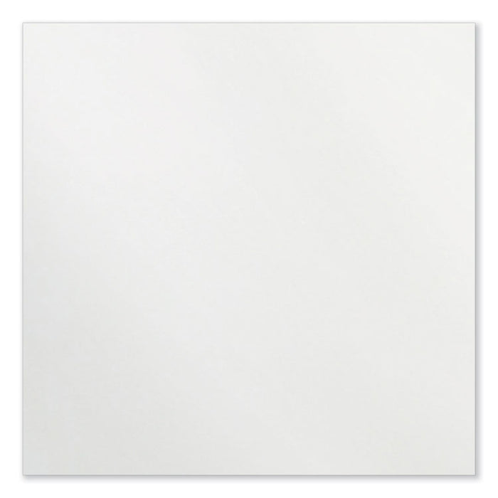 Coda Low Profile Circular Non-Magnetic Glassboard, 24" x 24", White Surface