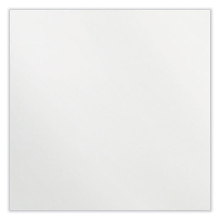 Coda Low Profile Circular Non-Magnetic Glassboard, 36" x 36", White Surface