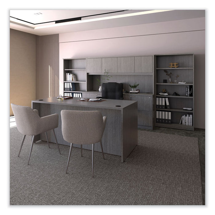 Alera Valencia Series Full Pedestal File, Left/Right, 3-Drawers: Box/Box/File, Legal/Letter, Gray, 15.63" x 20.5" x 28.5"