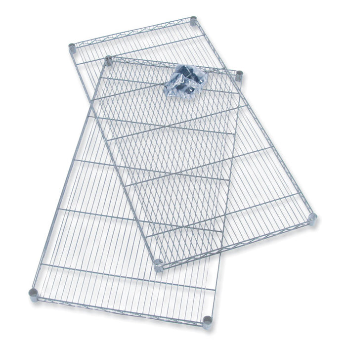 Industrial Extra Shelf Pack, 36w x 24d x 1.5h, Steel, Metallic Gray, 2/Pack