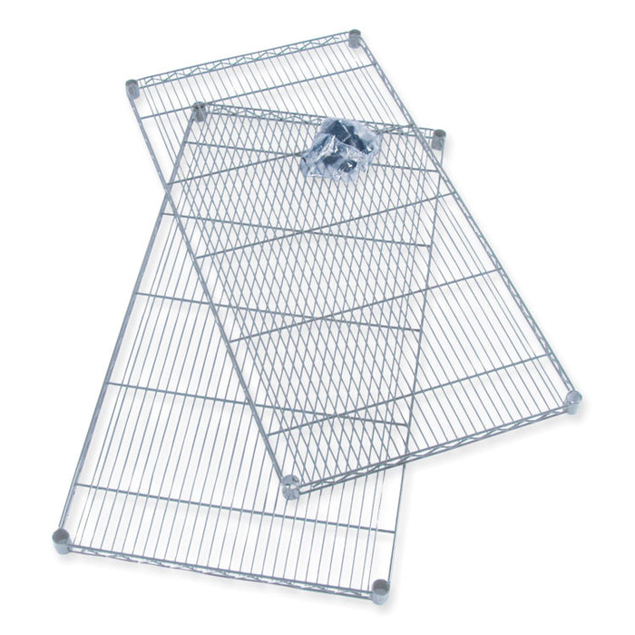 Industrial Extra Shelf Pack, 36w x 18d x 1.5h Steel, Metallic Gray, 2/Pack