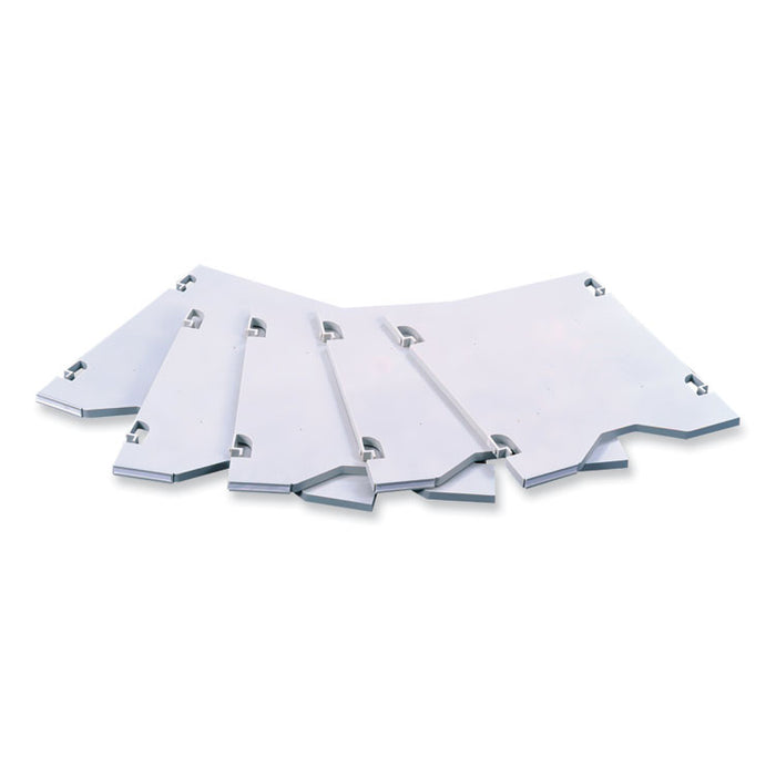 E-Z Sort Additional Mail Trays, 5 Shelves, 11 x 12.5 x 0.5, Gray