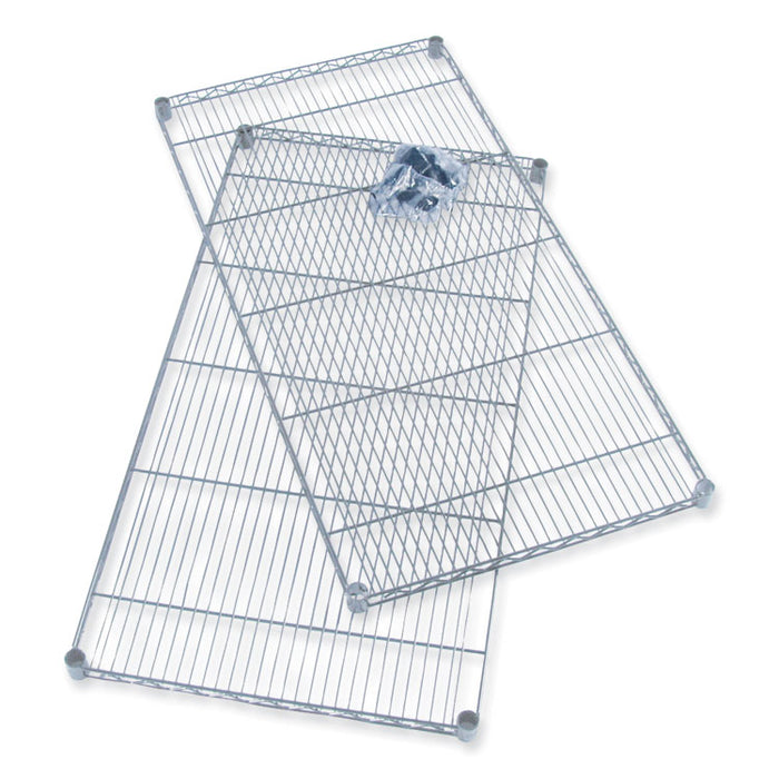 Industrial Extra Shelf Pack, 48w x 18d x 1.5h, Steel, Metallic Gray, 2/Pack