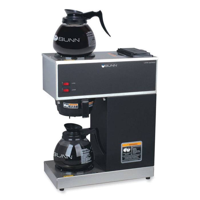 VPR 12-Cup Commercial Pourover Coffee Brewer, Gray/Stainless Steel