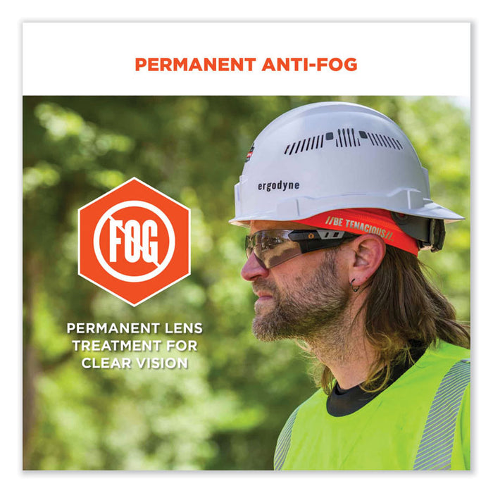 Skullerz Saga Frameless Safety Glasses, Fog-Off Technology, Frameless, Clear Single I/O Lens