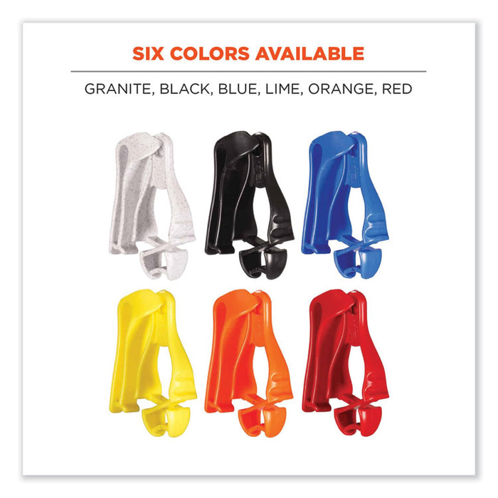 Squids 3405 Belt Clip Glove Clip Holder, 1 x 1 x 6, Acetal Copolymer, Lime