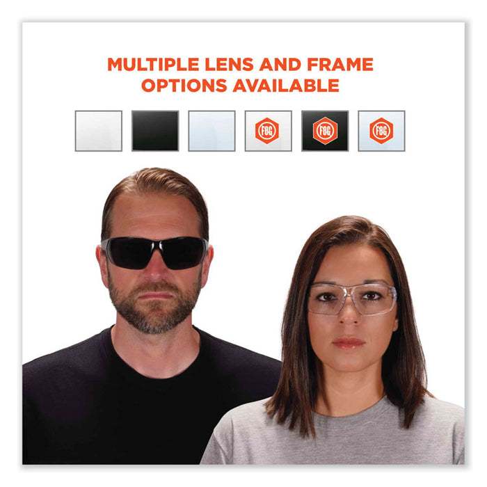 Skullerz Vali Frameless Safety Glasses, Frameless, Clear Single Lens