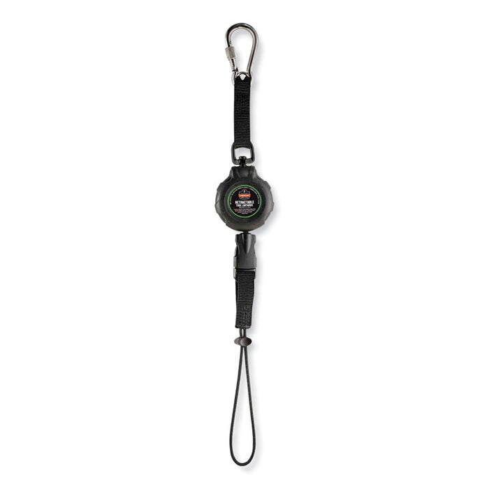 Squids 3001 Retractable Tool Lanyard with Choking-Loop Tool Tether + Carabiner Anchor, 2 lb Max Working Capacity, 48" Long