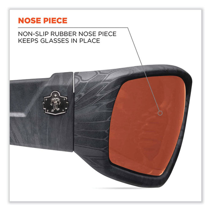 Skullerz Odin Safety Glasses, Kryptek Highlander Full Frame, Polarized Copper Dual Lens