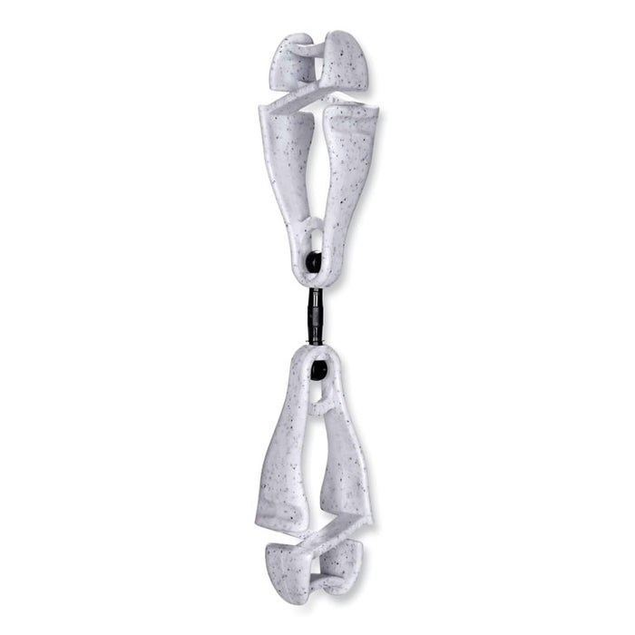 Squids 3420 Dual Clip Swivel Glove Clip Holder, 1 x 0.6 x 5.5, Acetal Copolymer, Granite