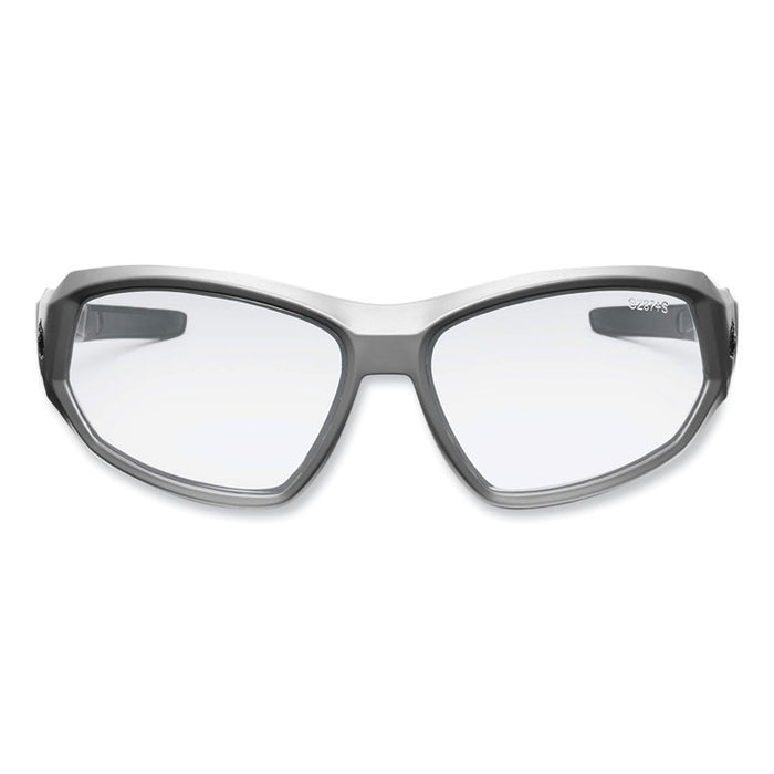 Skullerz Loki Safety Glasses/Goggles, Matte Gray Full Frame, Clear Dual Anti-Fog Lens