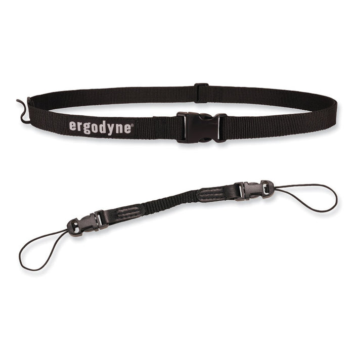 Squids 3135 Barcode Scanner Belt with Hook + Adaptor Strap, Small: 29" to 53" Long, Black