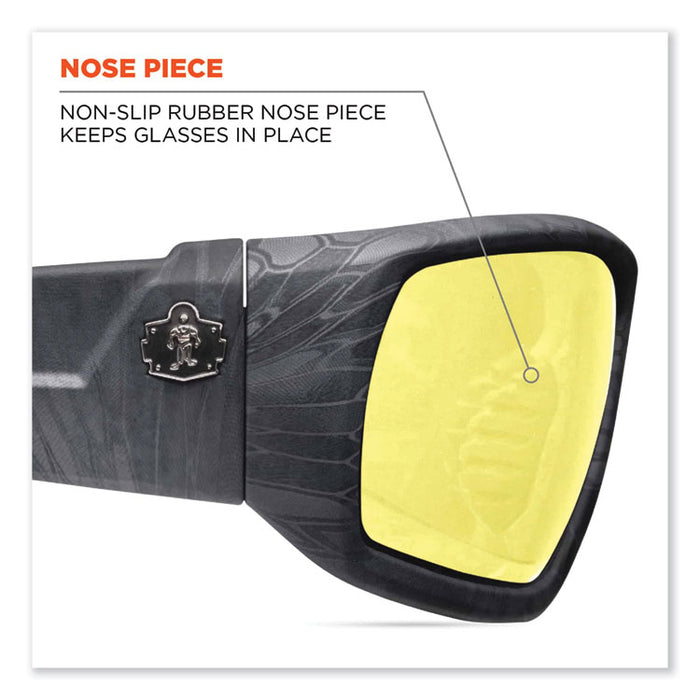 Skullerz Odin Safety Glasses, Kryptek Typhon Full Frame, Yellow Dual Lens