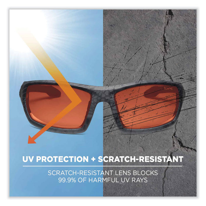 Skullerz Odin Safety Glasses, Kryptek Typhon Full Frame, Copper Dual Lens