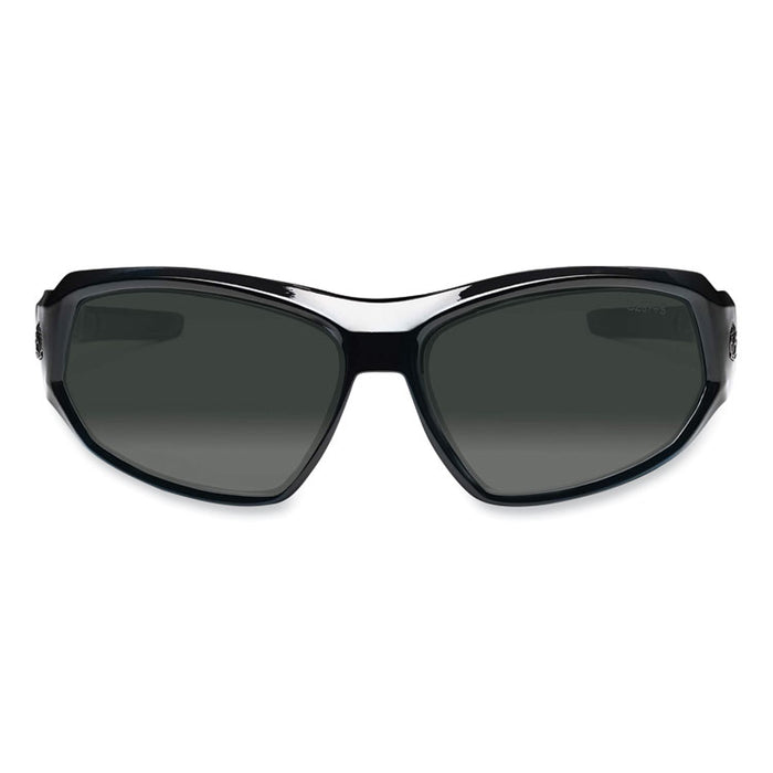 Skullerz Loki Safety Glasses/Goggles, Black Full Frame, Polarized Smoke Dual Lens