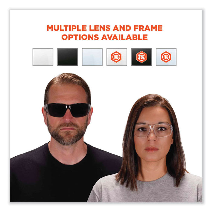 Skullerz Vali Frameless Safety Glasses, Fog-Off Technology, Frameless, Clear Single I/O Lens