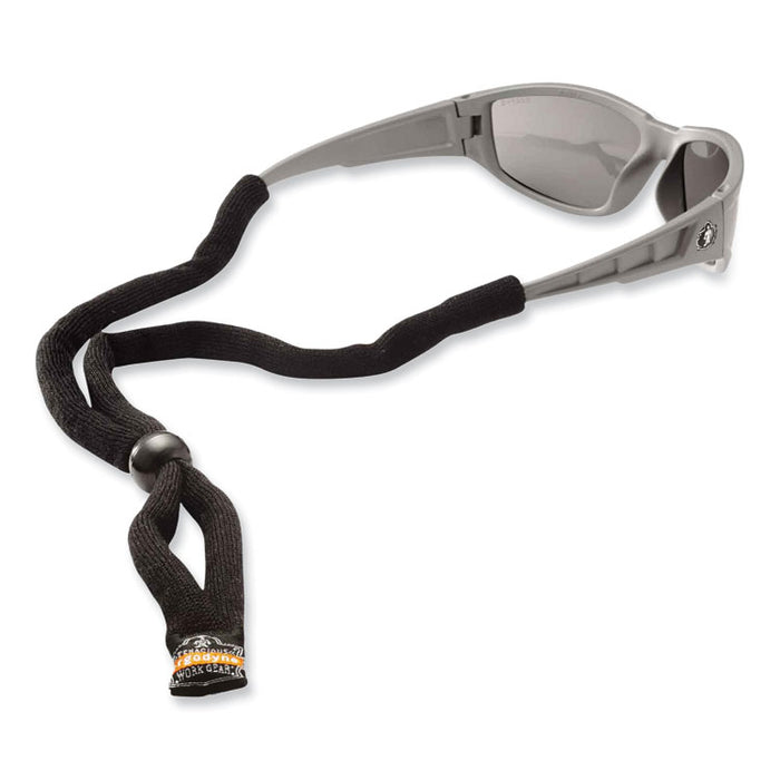 Skullerz 3200 Cotton Eyewear Lanyard, 14" Long, Black