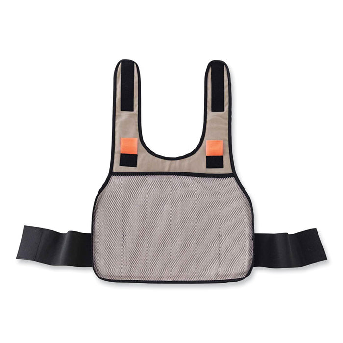 Chill-Its 6225 Premium FR Phase Change Cooling Vest, Modacrylic Cotton, Large/X-Large, Khaki