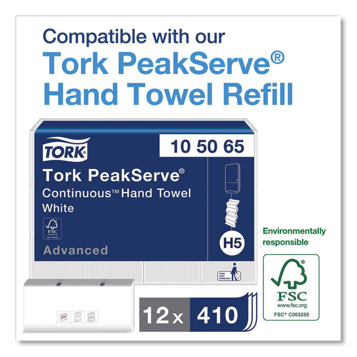 PeakServe Continuous Hand Towel Dispenser, 14.57 x 3.98 x 28.74, White
