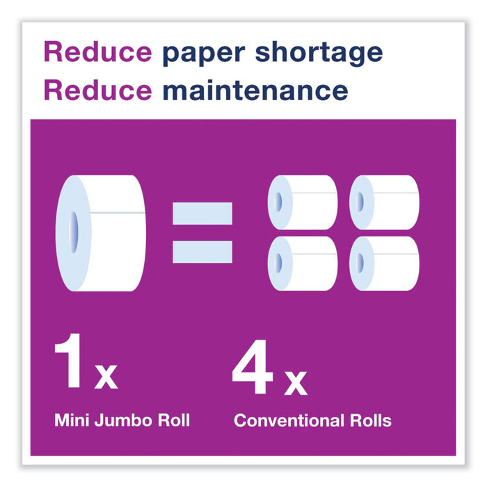 Elevation Bath Tissue Mini-Jumbo Roll Twin Dispenser, 17 x 5.69 x 10.13, Black