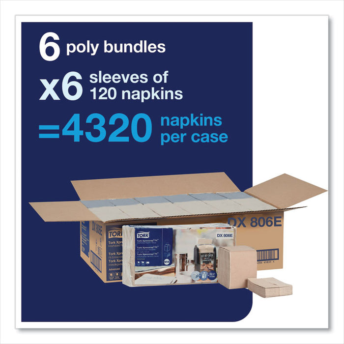Xpressnap Fit Interfold Dispenser Napkins, 2-Ply, 6.5 x 8.39, Natural, 120/Pack, 36 Packs/Carton