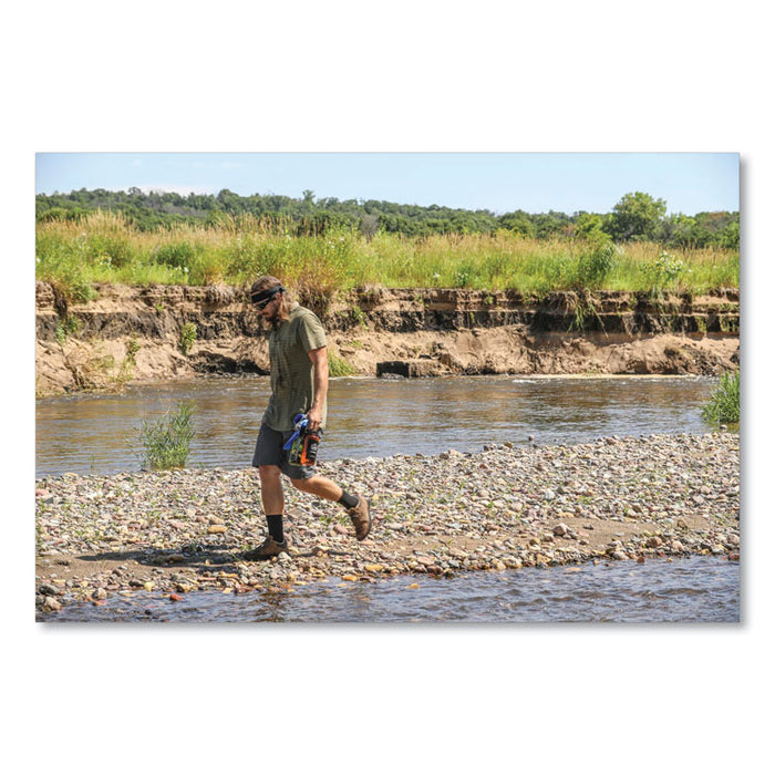 Chill-Its 6705 Cooling Embedded Polymers Hook and Loop Bandana Headband, One Size Fits Most, Navy Western