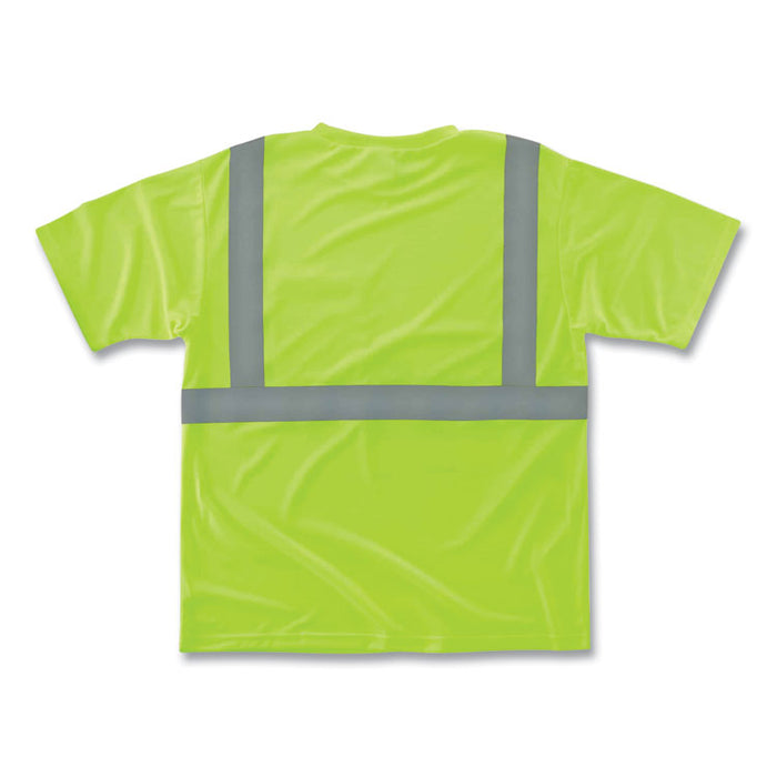 GloWear 8289 Class 2 Hi-Vis T-Shirt, Lime, 3X-Large