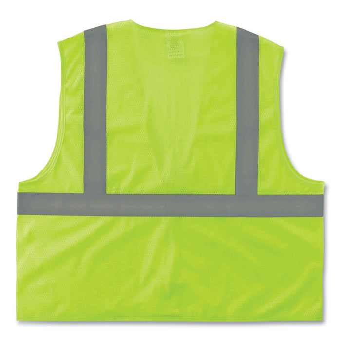 GloWear 8205Z Class 2 Super Economy Mesh Vest, Polyester, Lime, Small/Medium