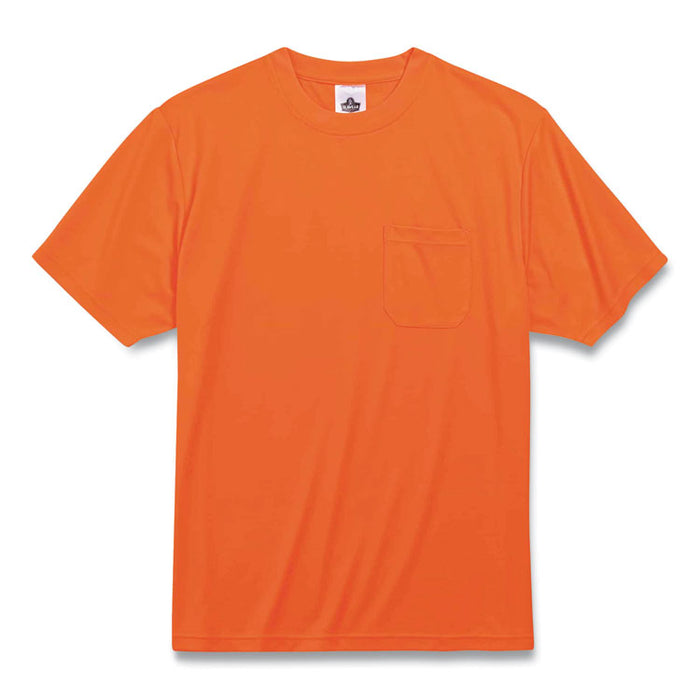 GloWear 8089 Non-Certified Hi-Vis T-Shirt, Large, Orange