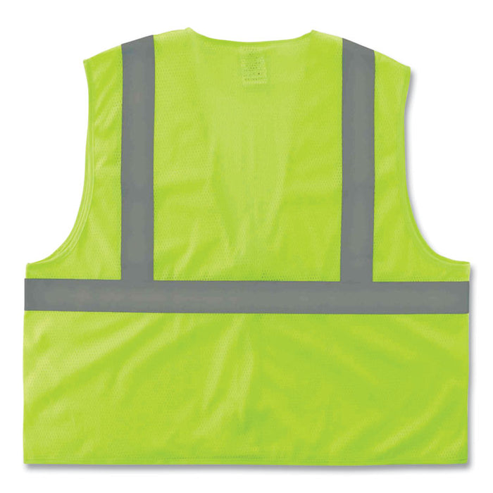 GloWear 8205Z Class 2 Super Economy Mesh Vest, Polyester, Lime, 2X-Large/3X-Large