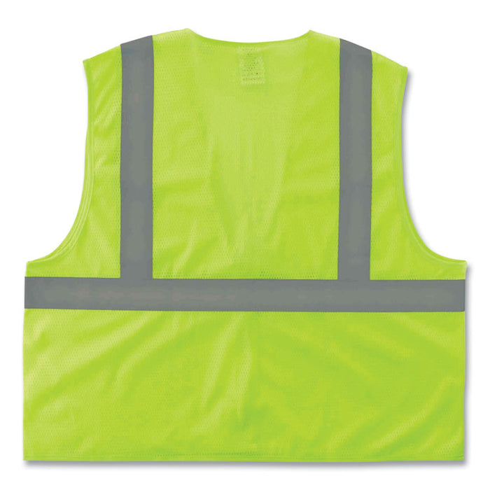 GloWear 8205Z Class 2 Super Economy Mesh Vest, Polyester, Lime, Large/X-Large