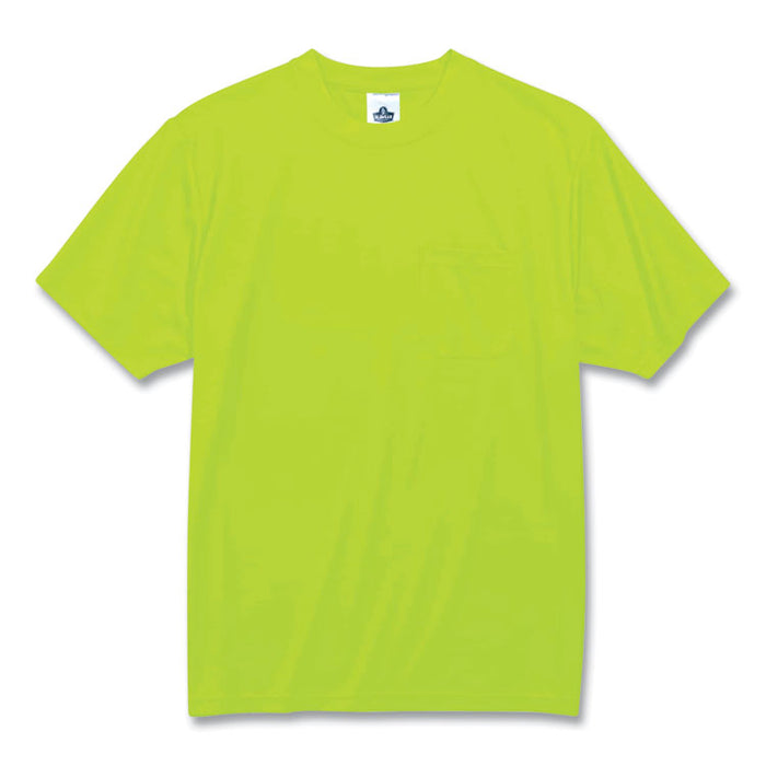 GloWear 8089 Non-Certified Hi-Vis T-Shirt, Large, Lime